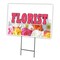 Signmission Florist Yard Sign & Stake outdoor plastic coroplast window, C-1216 Florist C-1216 Florist - alternate 1